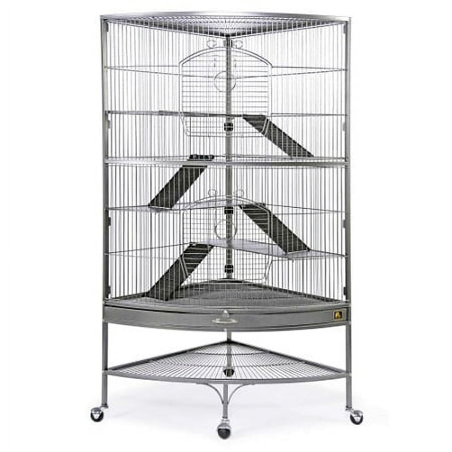 Prevue Pet Products Corner Ferret Cage, Black