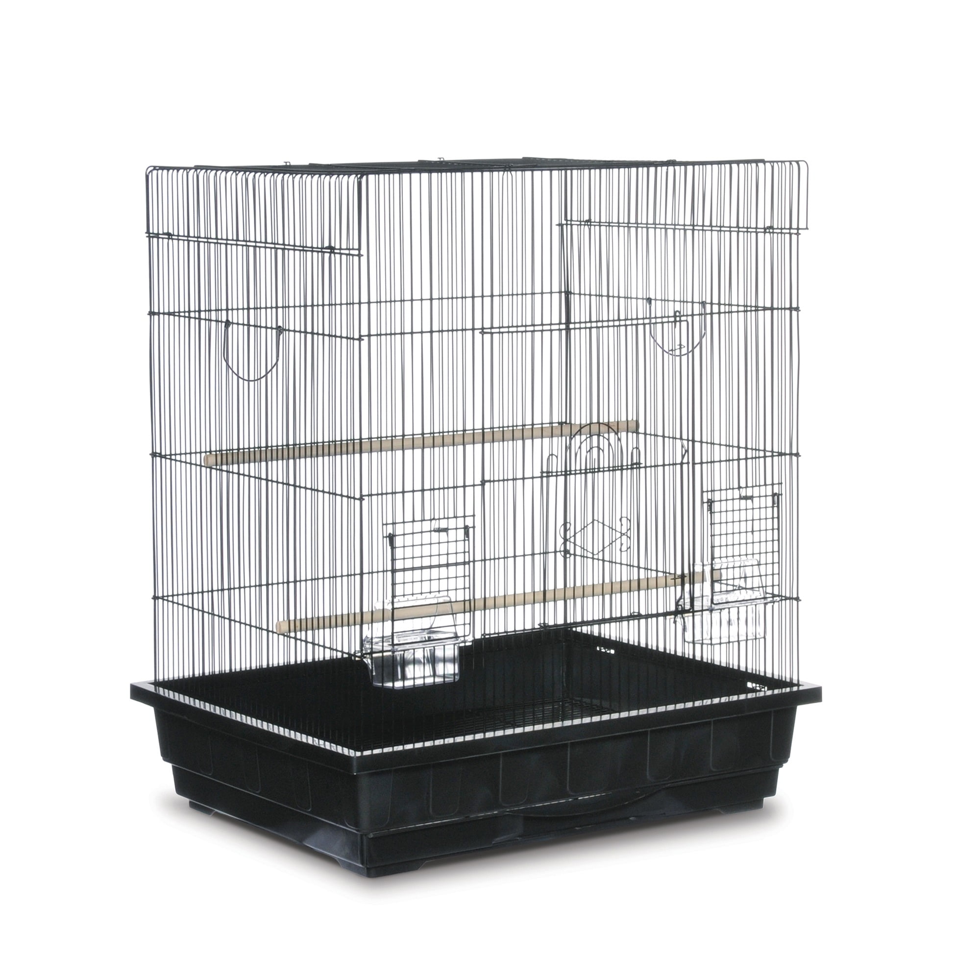 Prevue Pet Products Keet/Tiel Square Roof Bird Cage - Black SP25212B/B