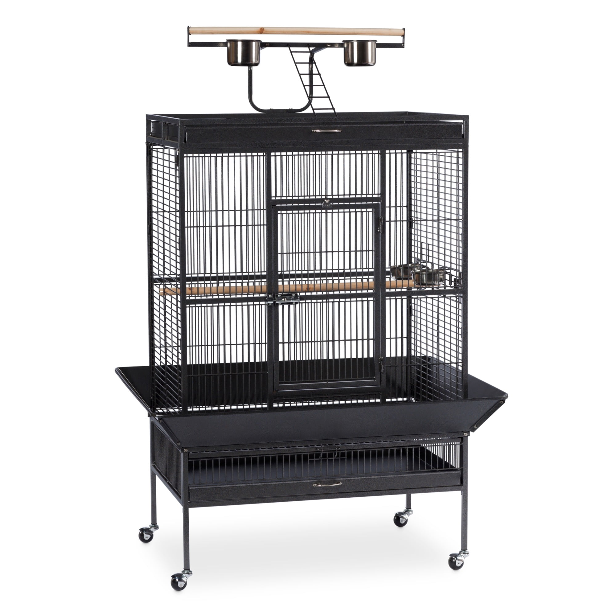 Prevue Pet Products Signature Select Series Wrought Iron Bird Cage Black Hammertone