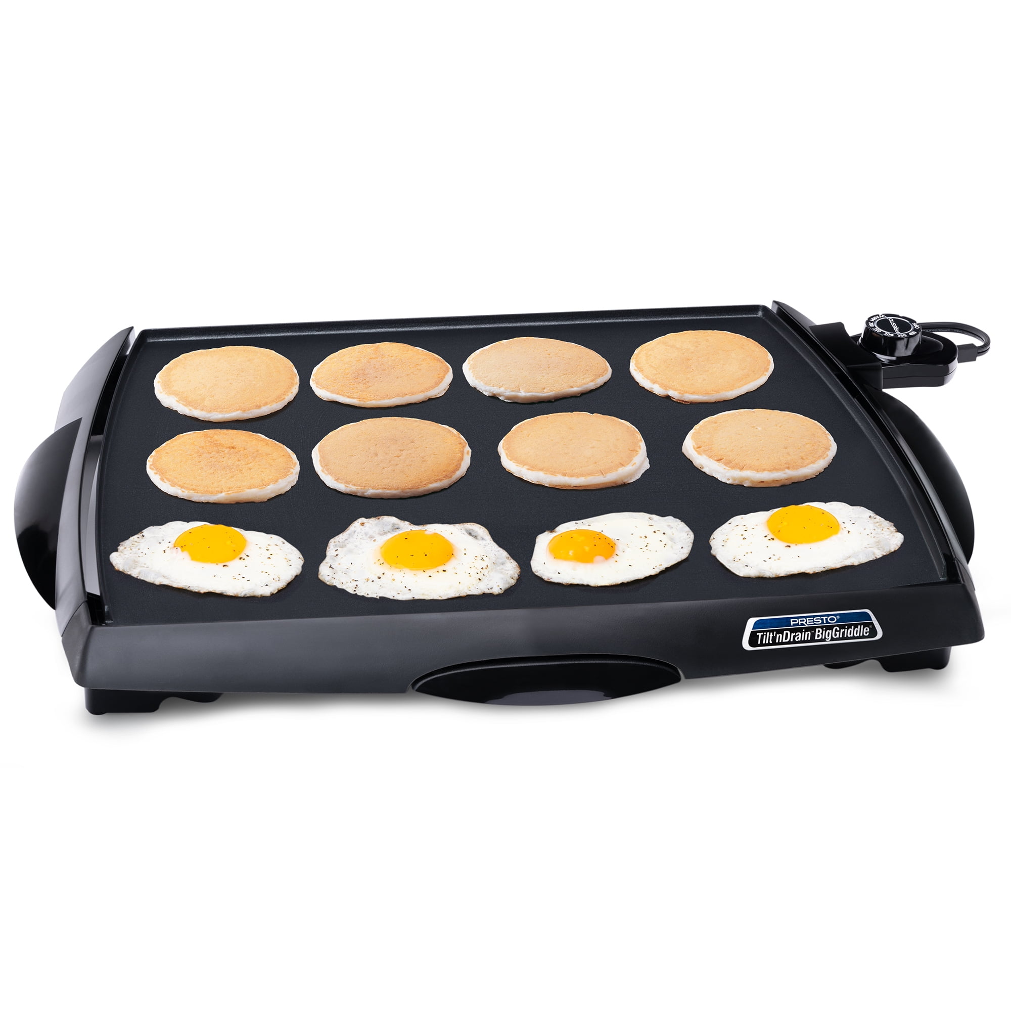 Presto Tilt 'N' Drain Big Griddle Electric Cool-Touch Griddle 07046