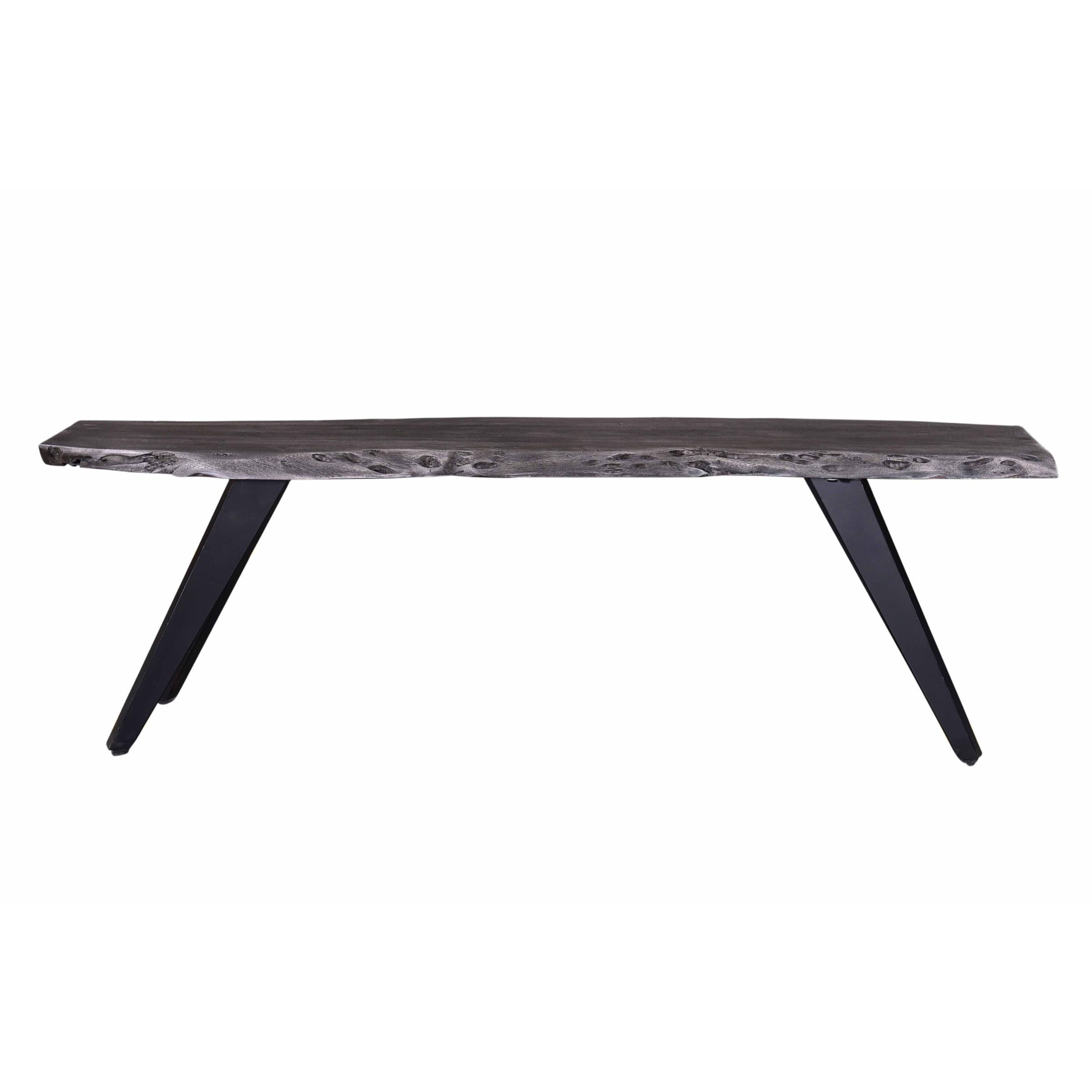 Primo 60 in. Wexford Gray & Black Wood Dining Bench