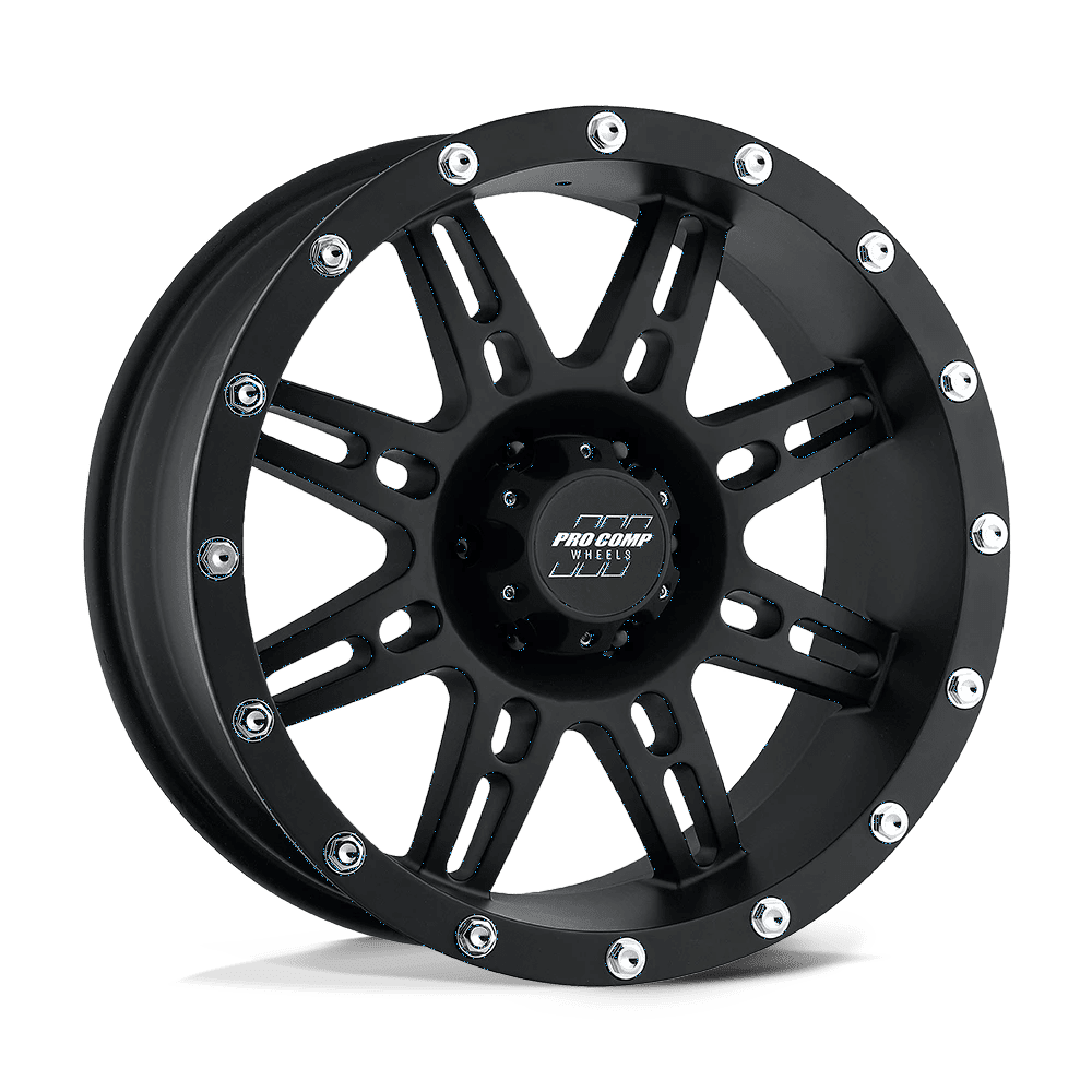 Pro Comp Cast Aluminum Wheel PXA31 16x8 6x5.5 F-BLK 0mm, PXA7031-6883