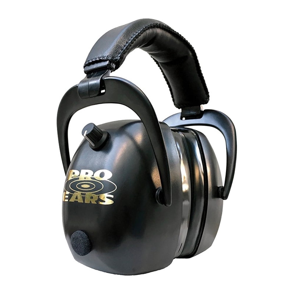 Pro Ears Gold II 30 Electronic Hearing Protection Ear Muffs – Sound Amplifying Shooting & Hunting Ear Muffs, NRR 30 Noise Reduction, Gel Ear Cushions, Black