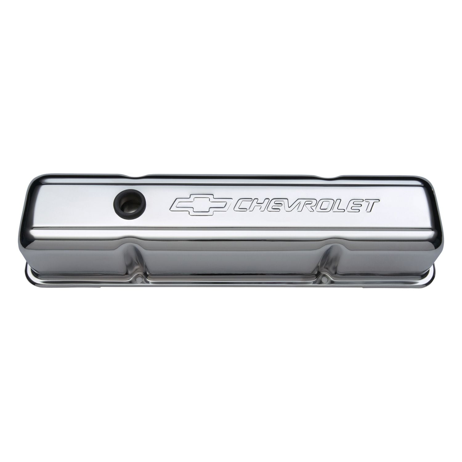 Proform 141-103 Valve Covers Stamped Steel Tall Chrome with Baffle Bowtie Logo Fits select: 1967-1986 CHEVROLET CAMARO, 1969-1986 CHEVROLET C10
