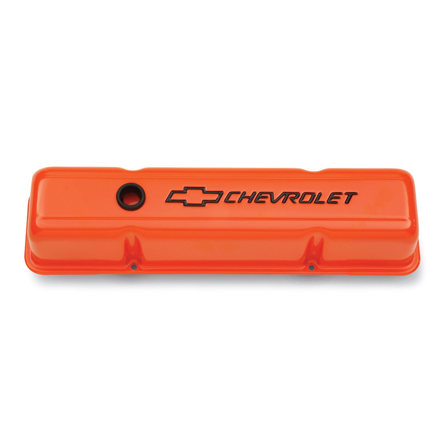 Proform 141-784 Valve Covers Stamped Steel Tall Orange with Bowtie Logo Fits select: 1967-1986 CHEVROLET CAMARO, 1969-1986 CHEVROLET C10