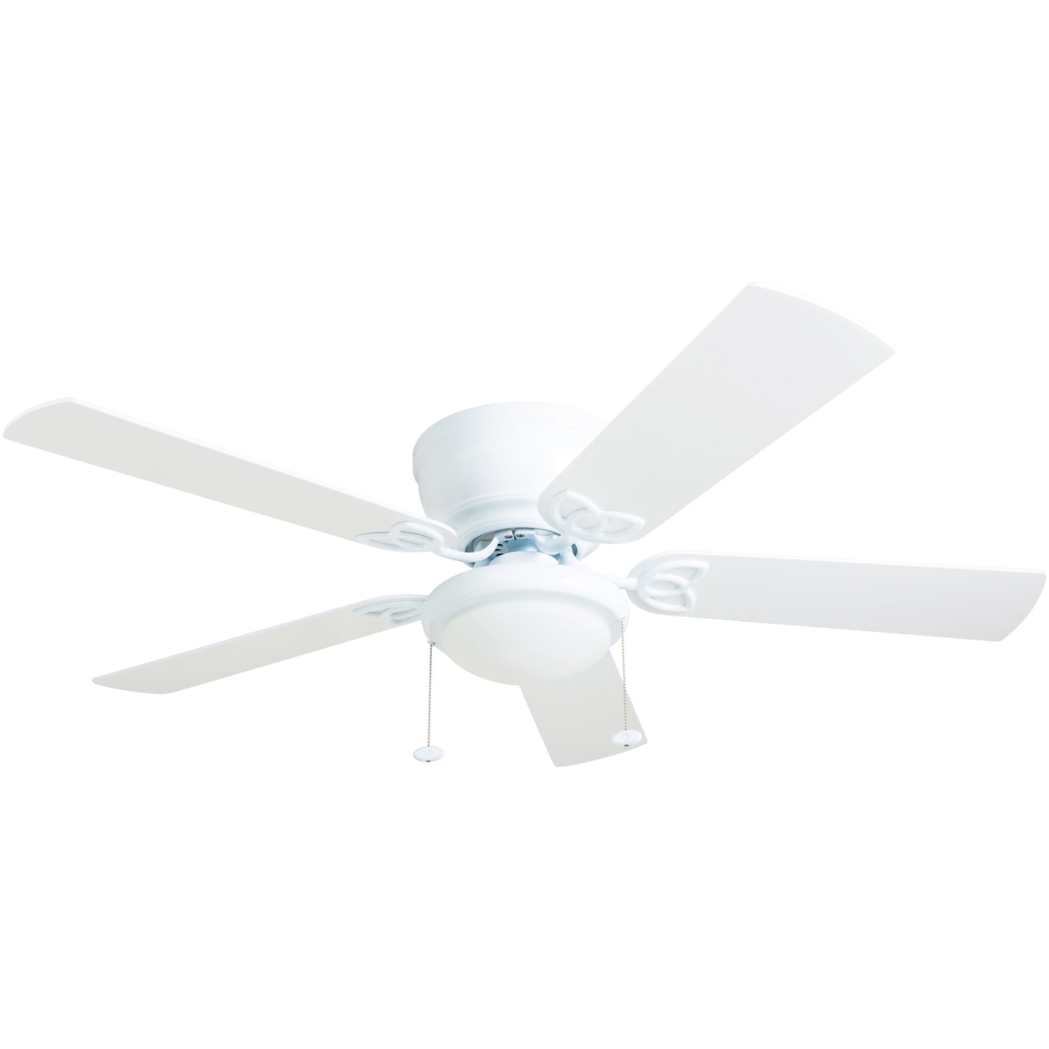 Prominence Home Benton 52" White Low Profile Ceiling Fan with Light