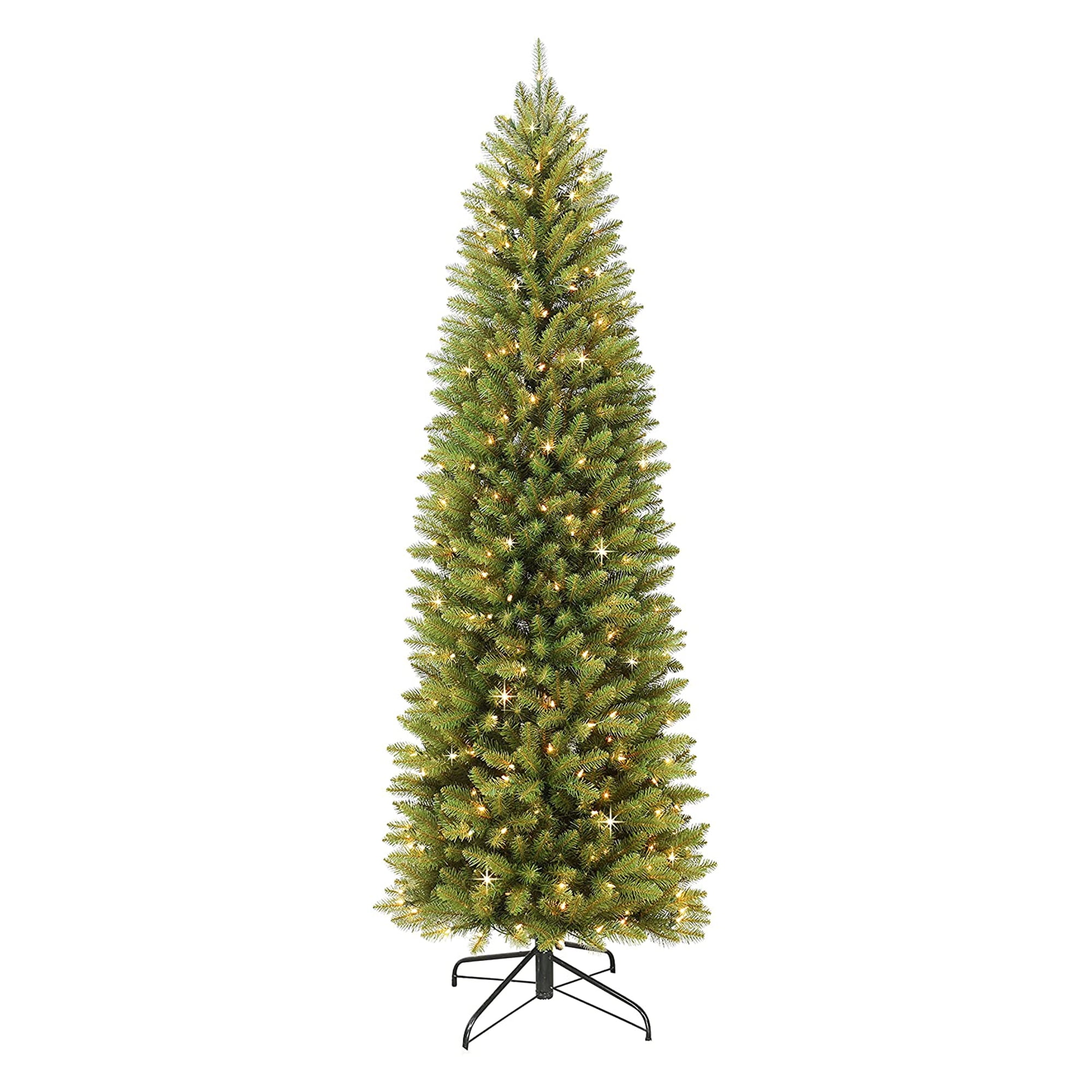 Puleo International 6.5 Ft Prelit Holiday Tree w/ 250 Clear Lights, Green