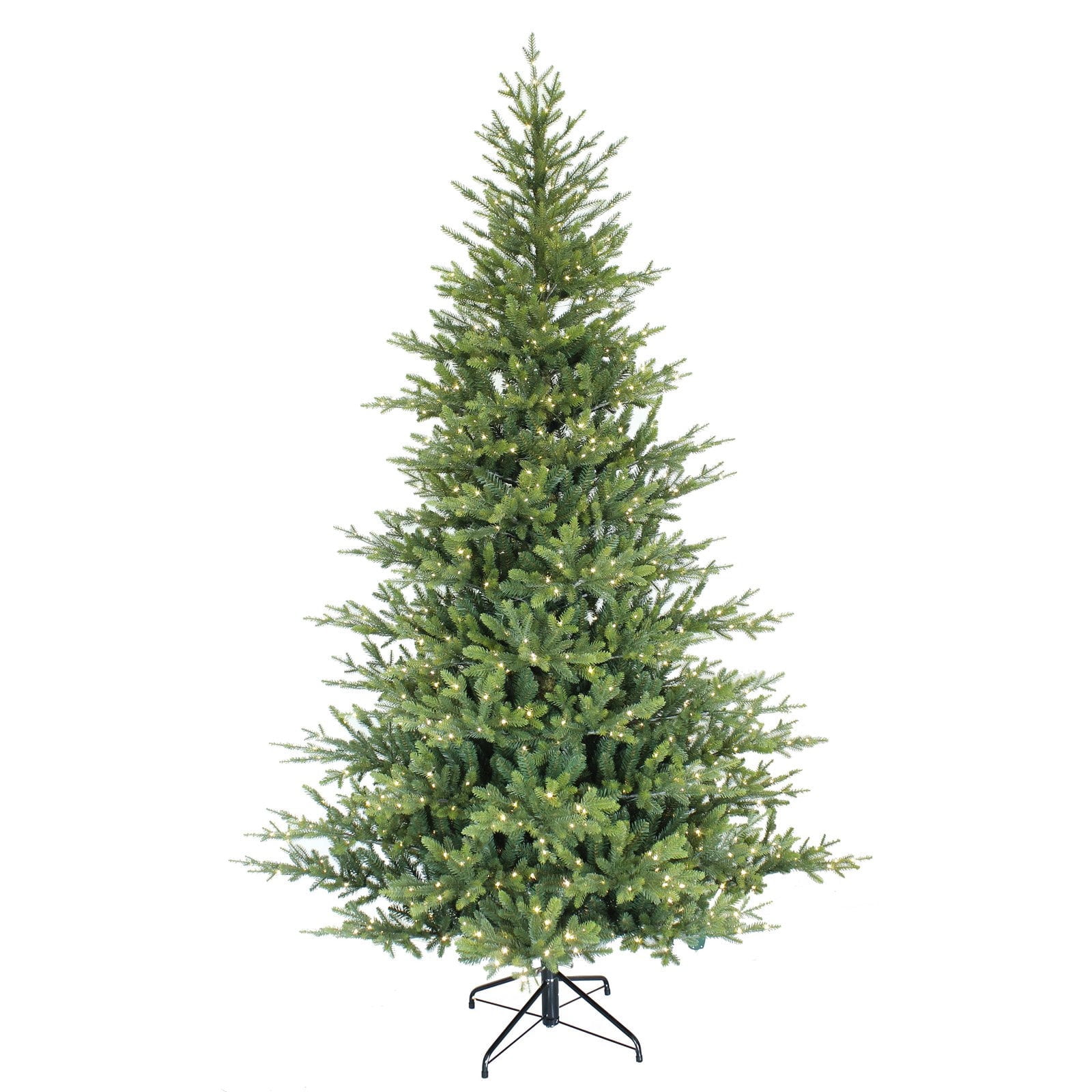 Puleo International 7.5 ft. Alberta Spruce Pre-Lit Artificial Christmas Tree