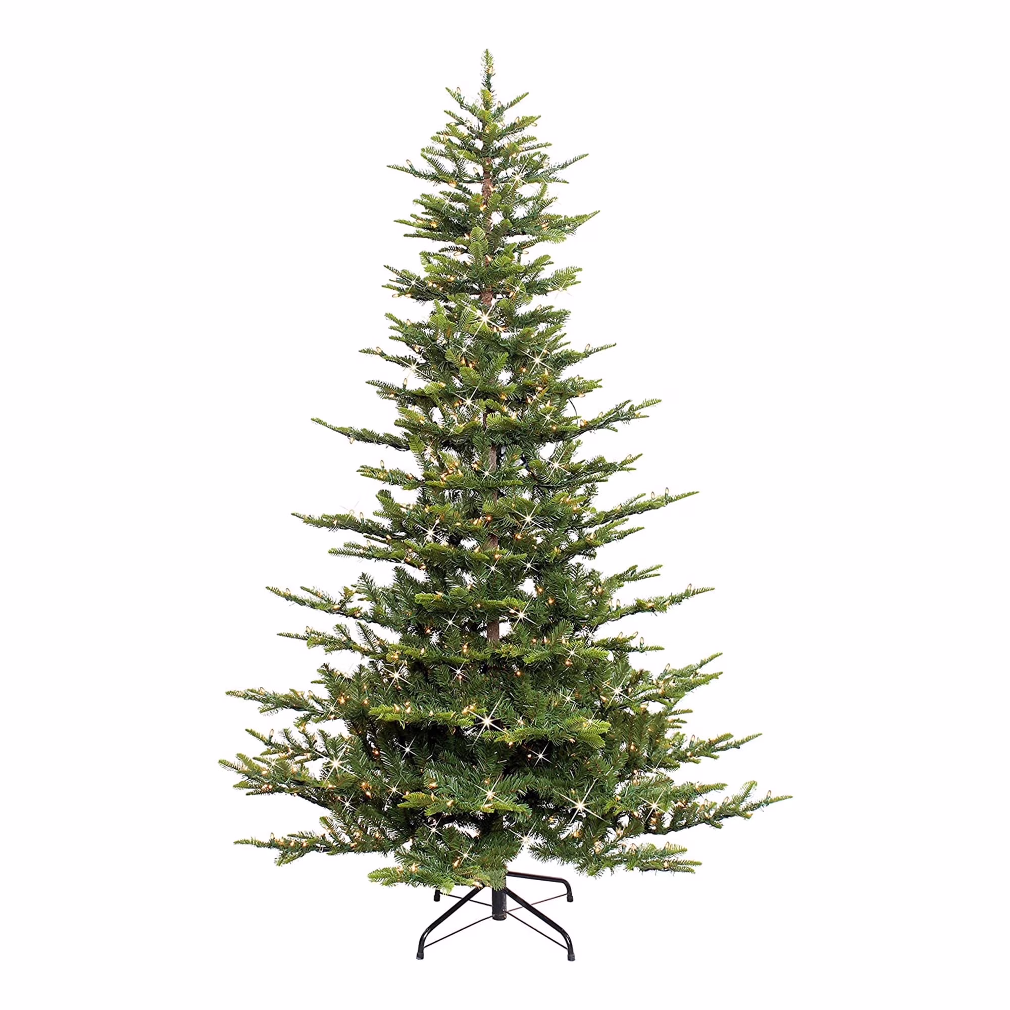 Puleo International 7.5' Pre-lit Aspen Green Fir Tree