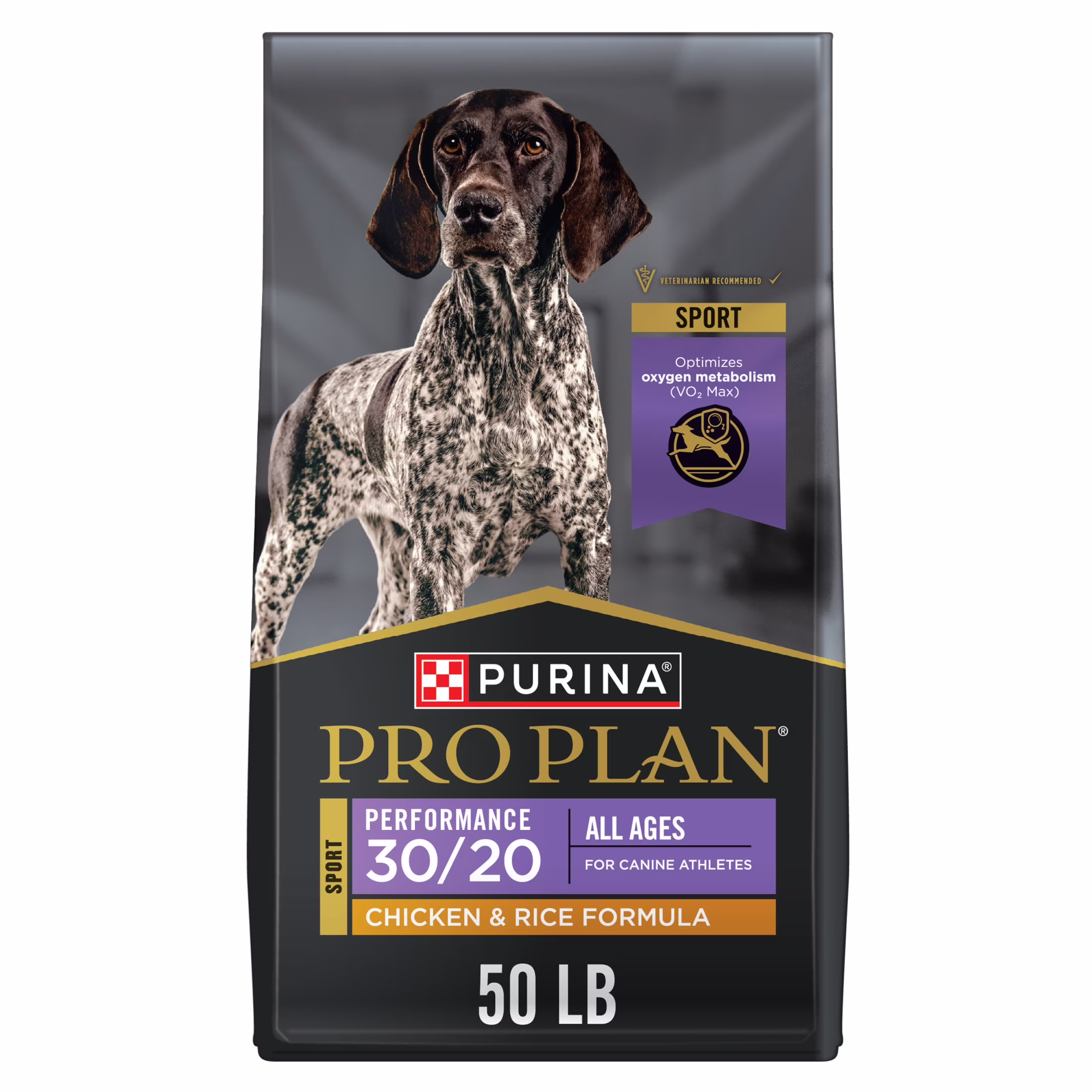 Purina Pro Plan Sport Performance 30/20 Chicken and Rice High Protein Dog Food Dry Formula, 50 lb Bag