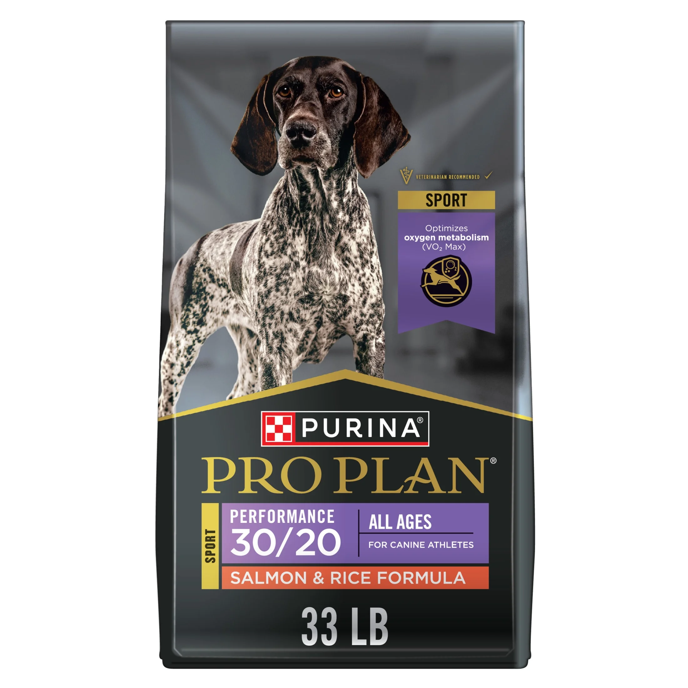 Purina Pro Plan High Protein Dog Food, Sport 30/20 Salmon and Rice Dog Food Dry Formula, 33 lb Bag