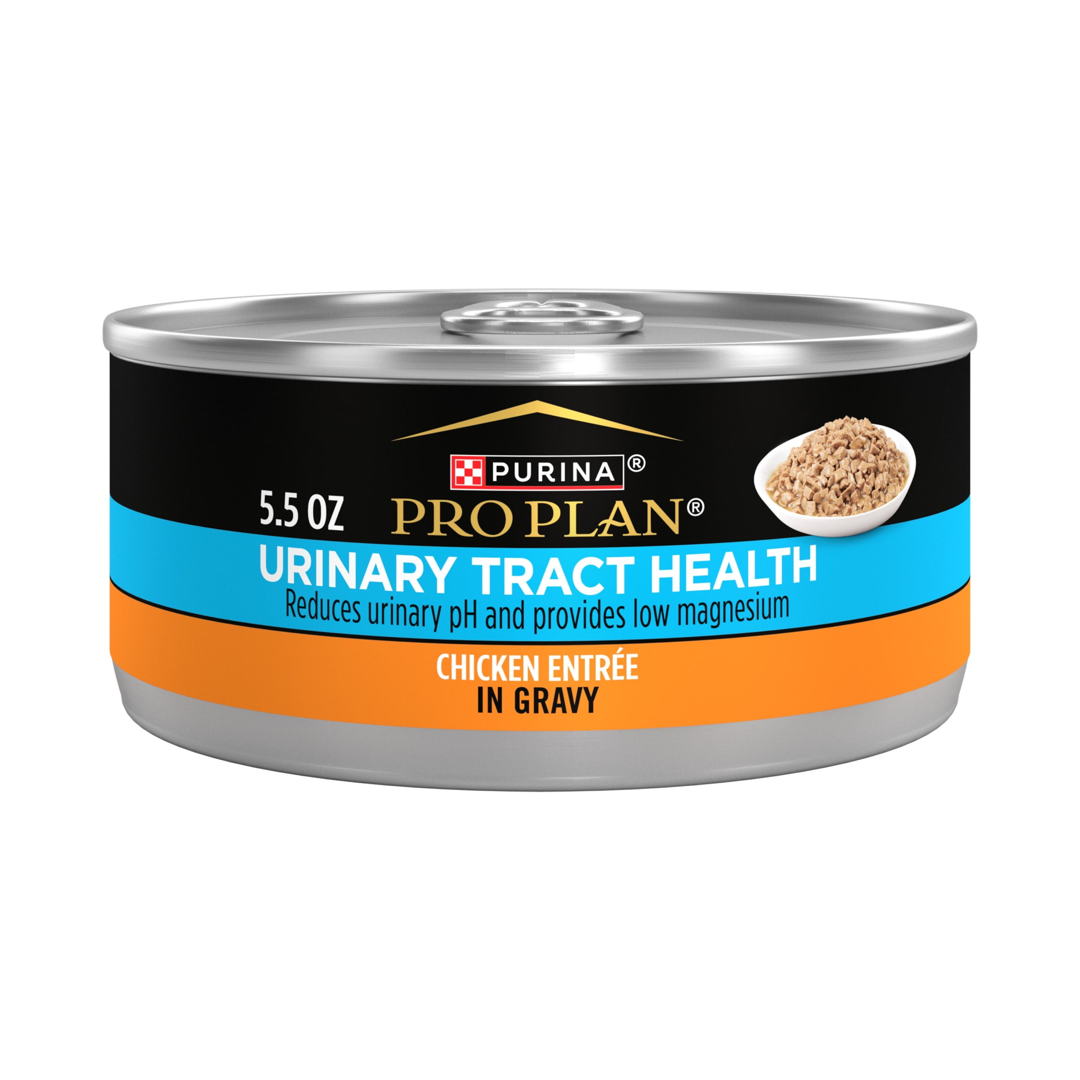 Purina Pro Plan Urinary Tract Health, Chicken Entree in Gravy, Wet Cat Food, 5.5 oz Can (12 Count)