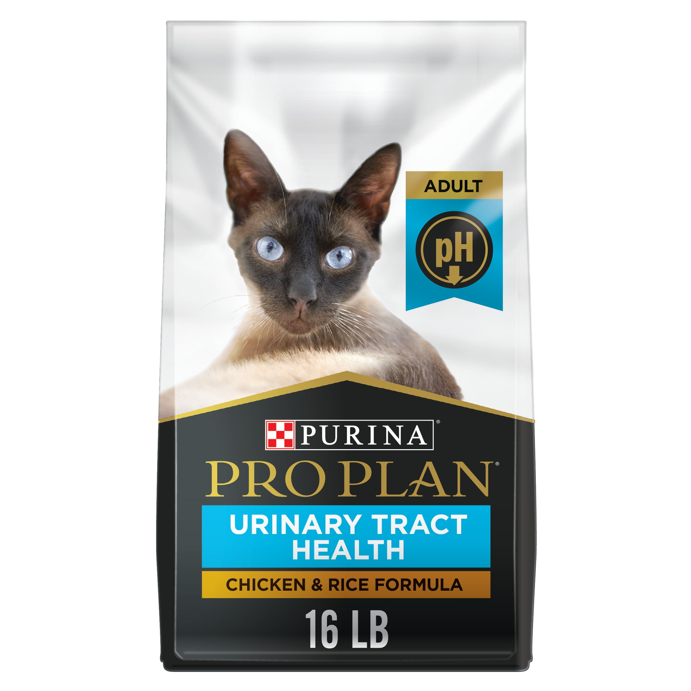 Purina Pro Plan Urinary Tract Health Dry Cat Food, Chicken & Rice, 16 lb Bag