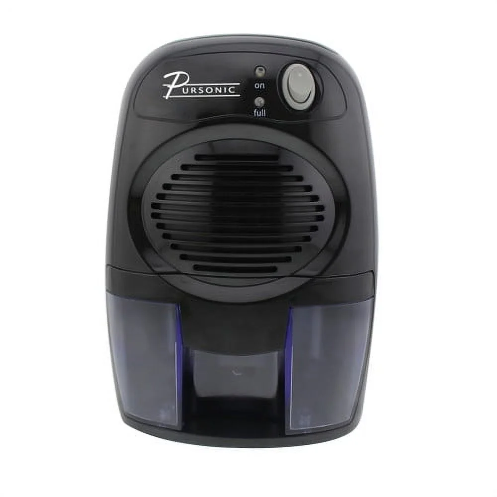 Pursonic Compact Dehumidifier, Black