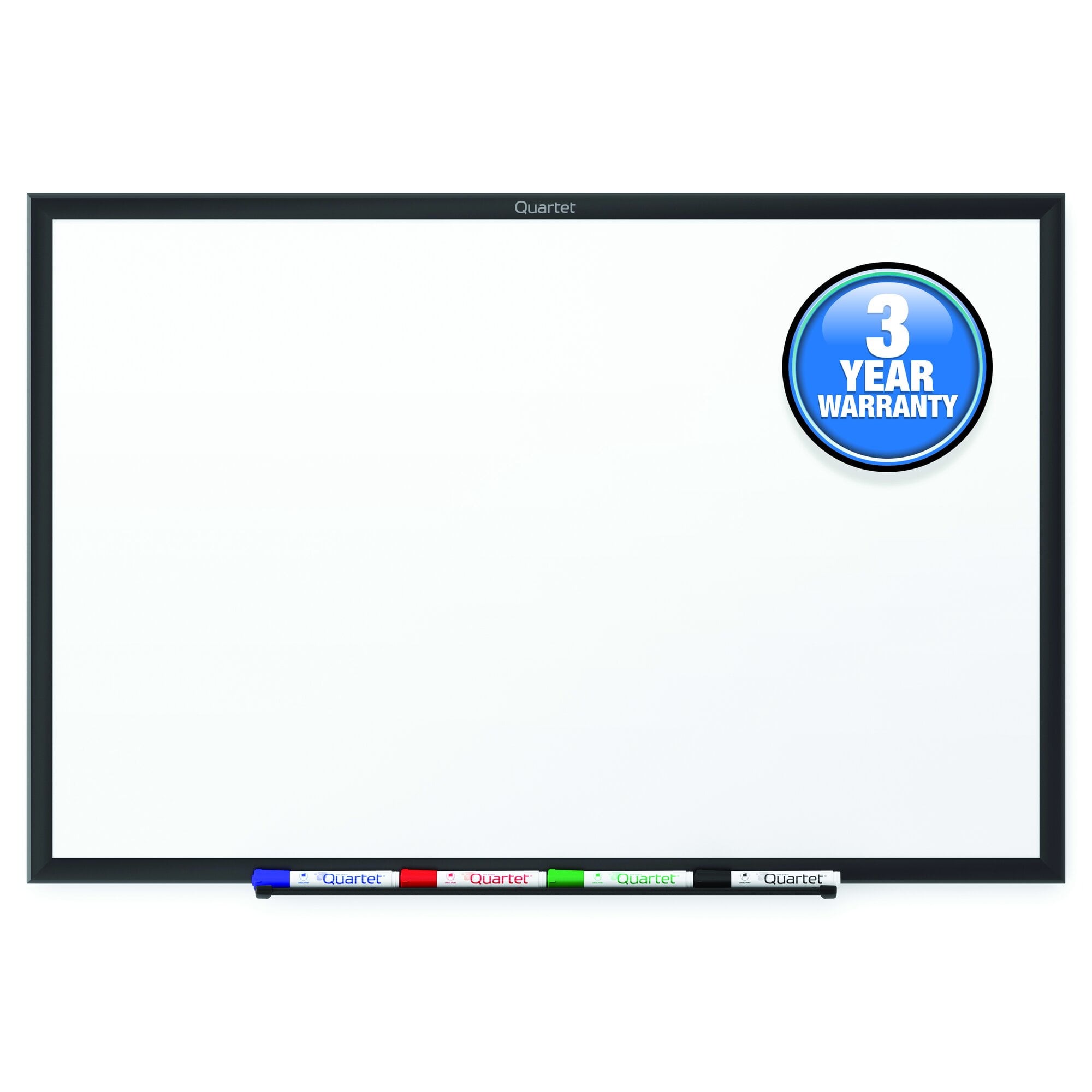 Quartet Classic Total Erase Dry-Erase Board 48 x 36 4 x 3 Black Aluminum Frame -