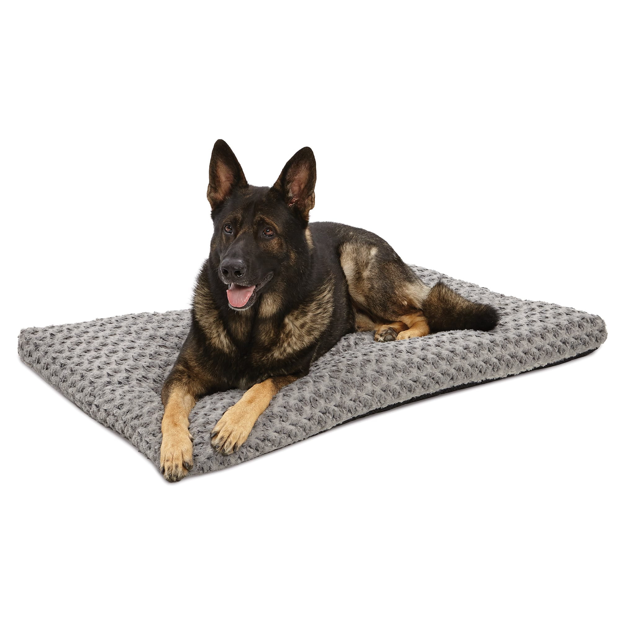 QuietTime Dog Bed & Crate Mat, Deluxe Ombre Swirl, Fits 48" Crate, Gray