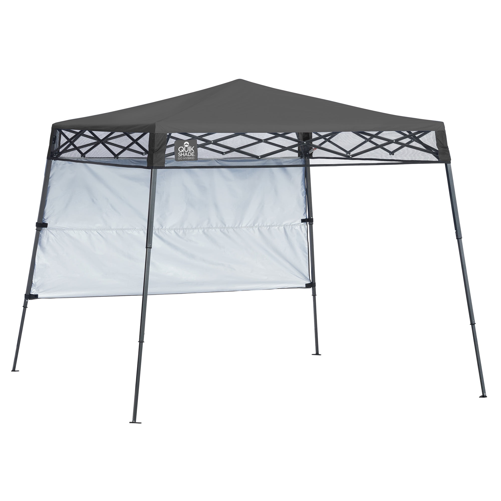 Quik Shade Go Hybrid 7 x 7 x 6 ft Charcoal Slant Leg Canopy