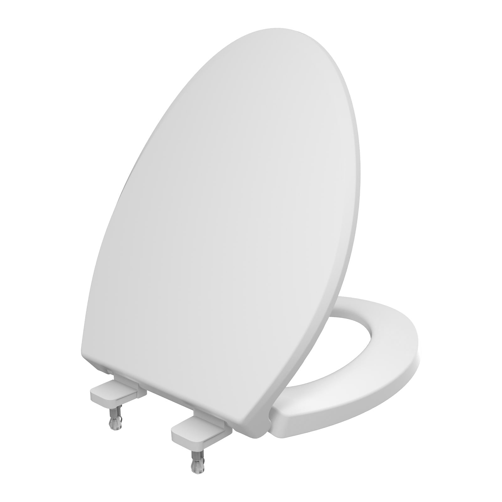 R&T Elongated 400 pound Toilet Seat, Heavy Duty Oval Plastic Toilet Seat Soft Close White B1130