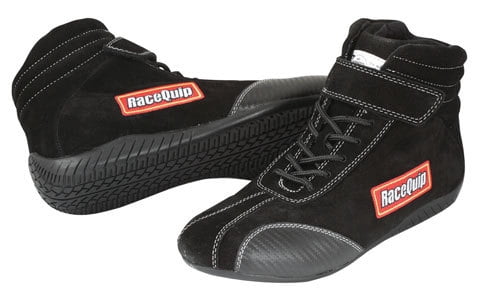 RaceQuip® 30500105RQP 305 Euro Carbon L Driving Shoes SFI 3.3/5 Black Size 10.5