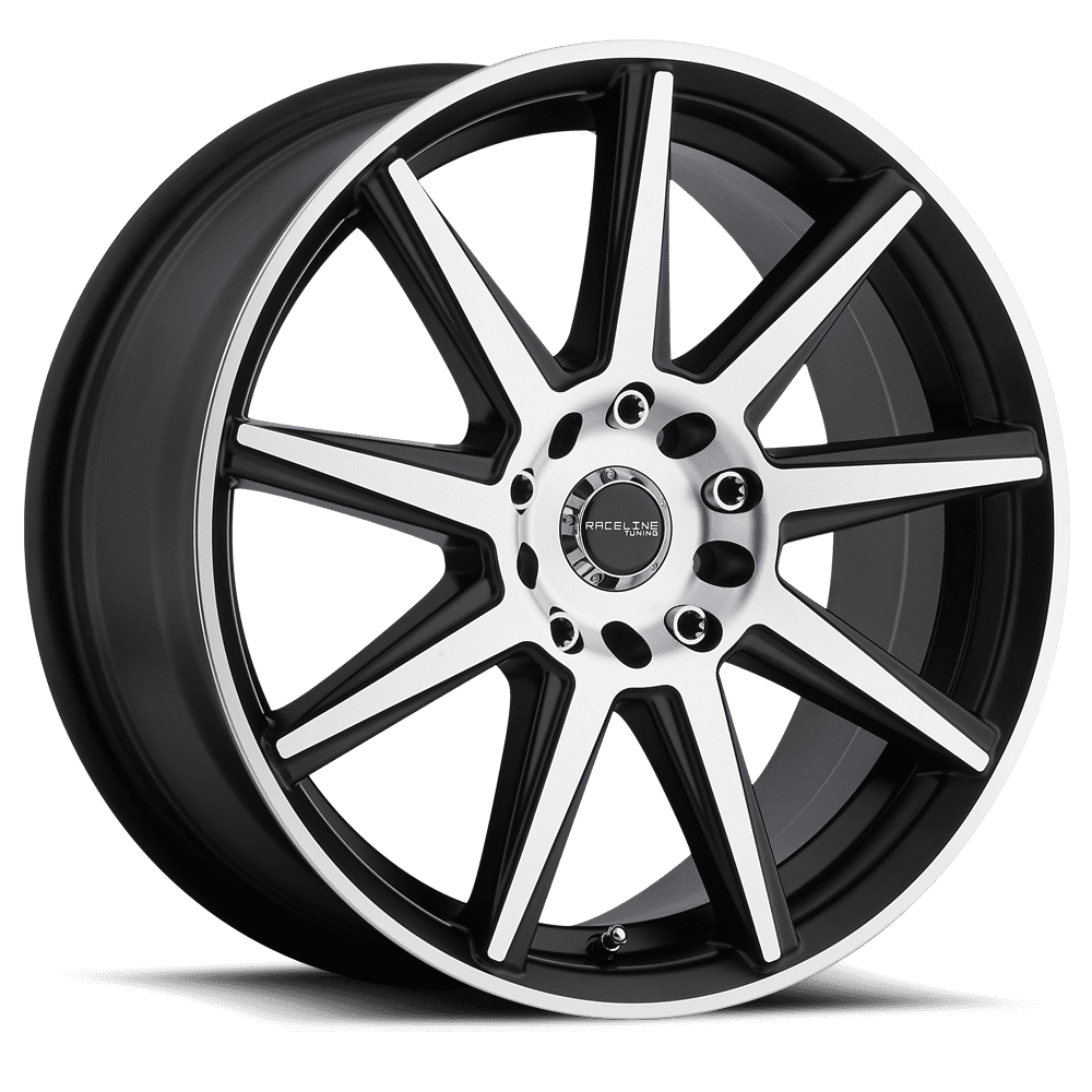 Raceline 144M-Storm 18" Cast Aluminum Wheel, STORM BMF 18X7.5 5X112/5X120 +42mm Fits select: 2010-2017 CHEVROLET EQUINOX LT, 2015 CHEVROLET MALIBU 1LT