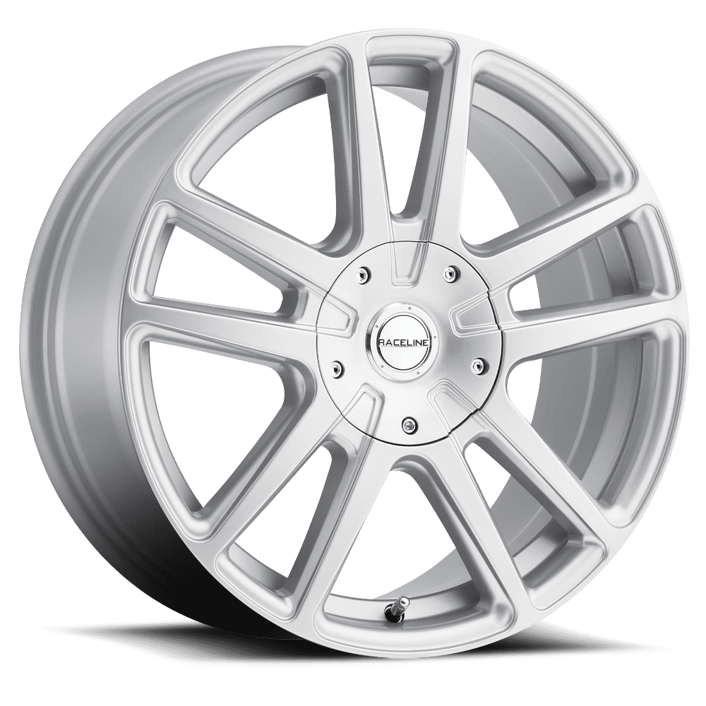 Raceline 145S-ENCORE 17" Cast Aluminum Wheel, ENCORE SILVER 17X7.5 5X110/5X115 +40mm