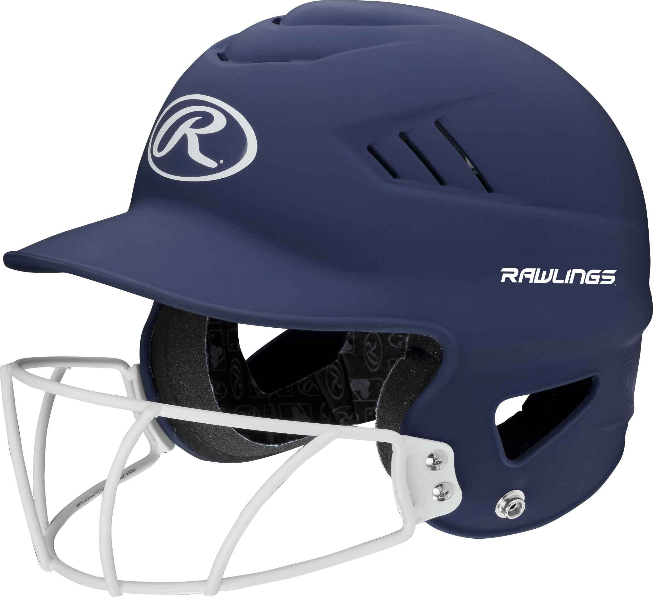 Rawlings Coolflo Highlighter Batting Helmet | Matte Navy | Adult