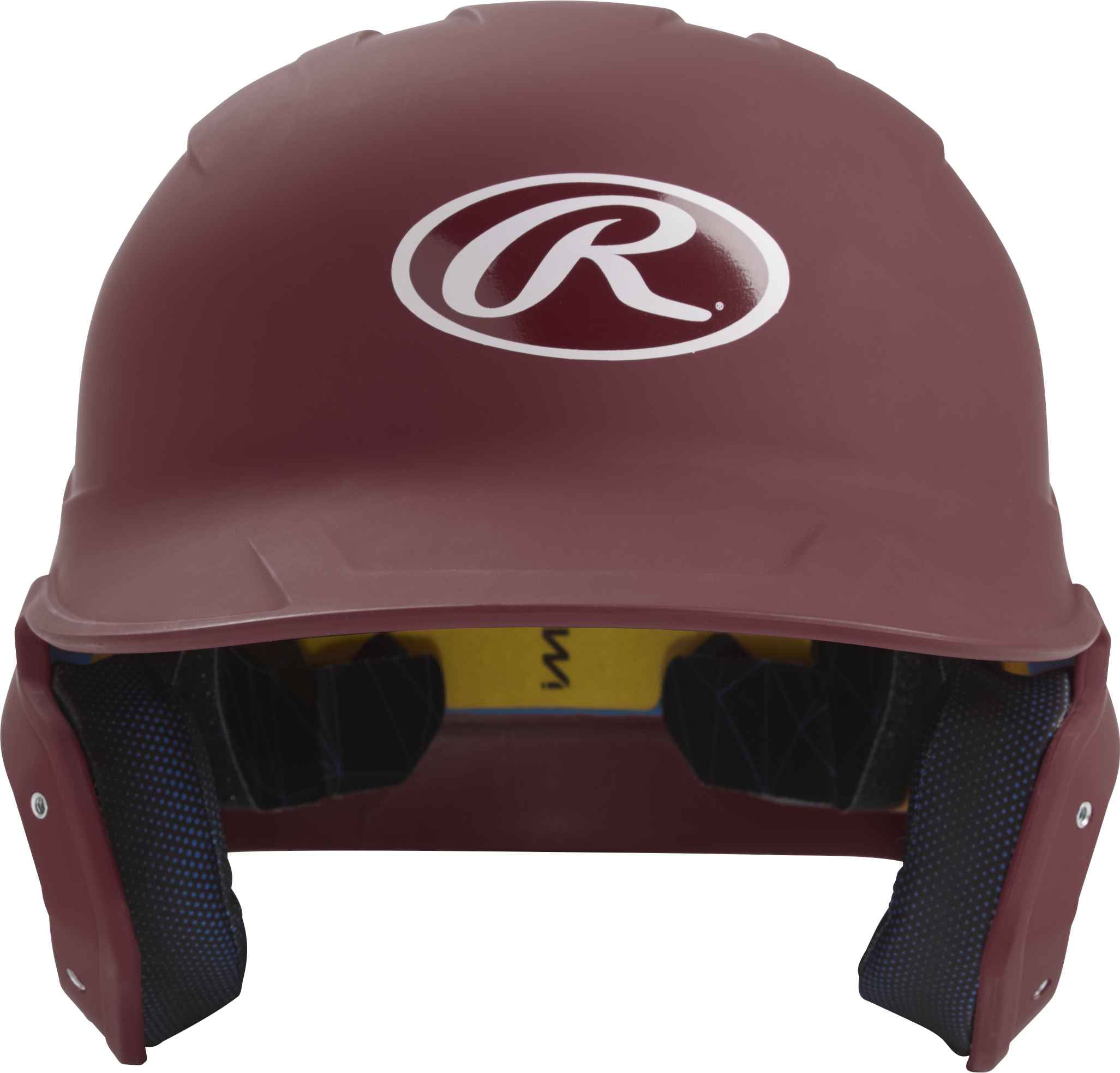 Rawlings Mach 1-Tone Helmet - Senior - Matte | Matte Maroon | SENIOR