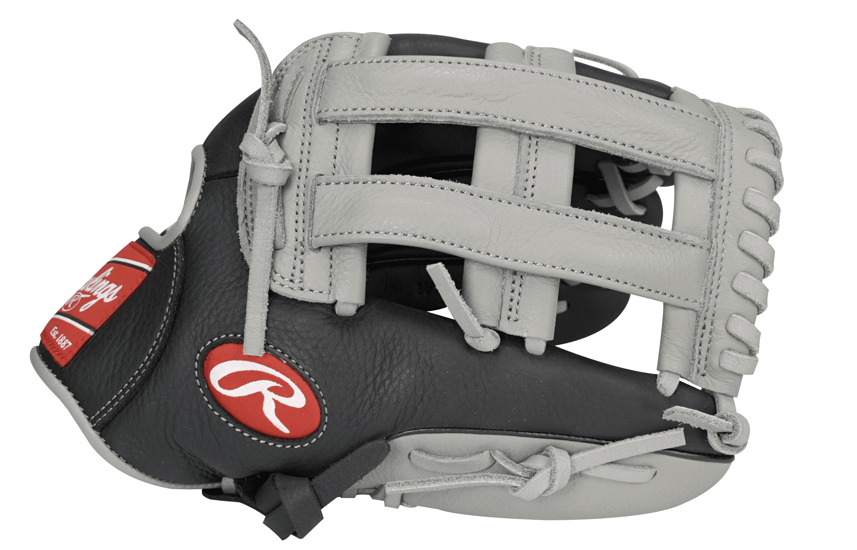 Rawlings Pro Select Series 12.5 In. Baseball Gloves and Mitts, Black and Gray, Right Hand Throw