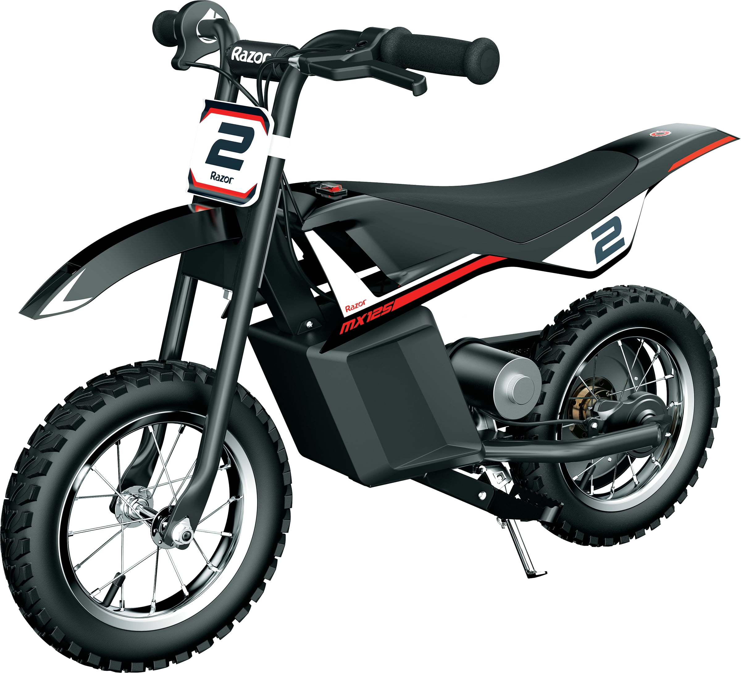 Razor Dirt Rocket MX125 - Black, 12V Electric-Powered Miniature Dirt Bike, for Child 5+