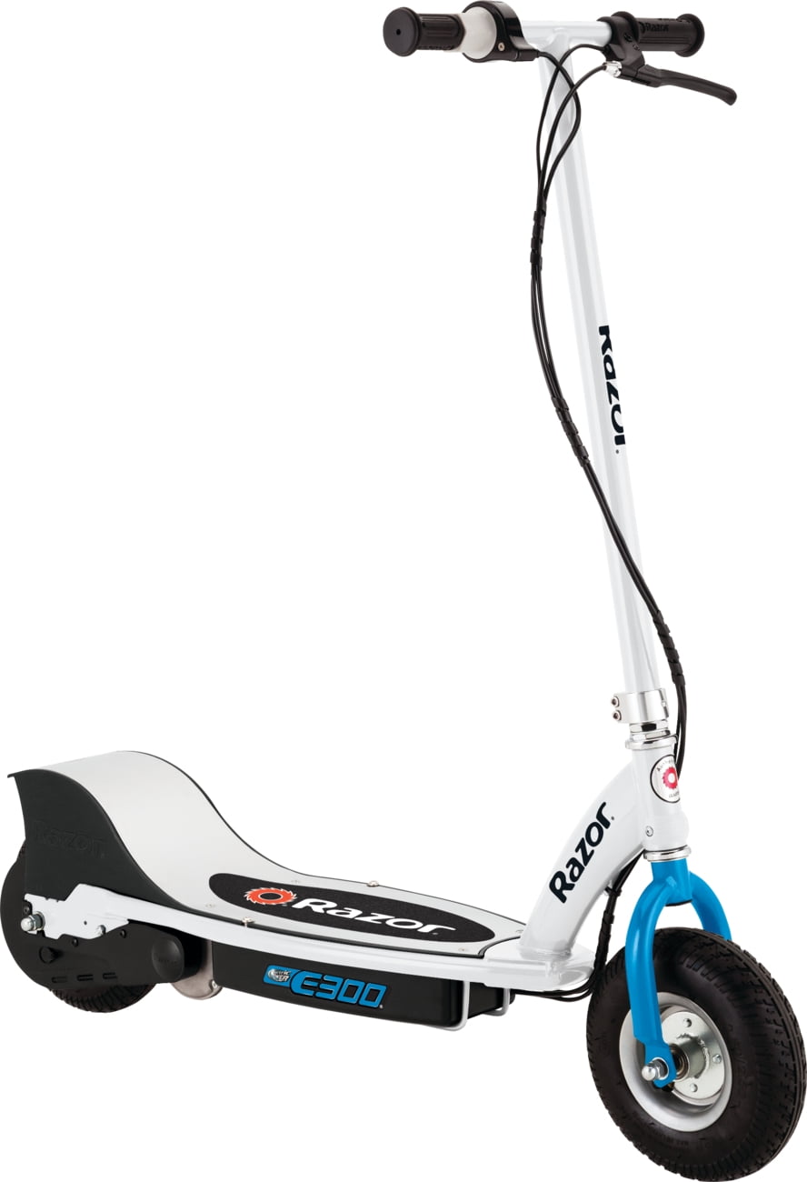 Razor E300 Electric Scooter - White, up to 15 mph, for Teen and Adult up to 220 lbs, Unisex