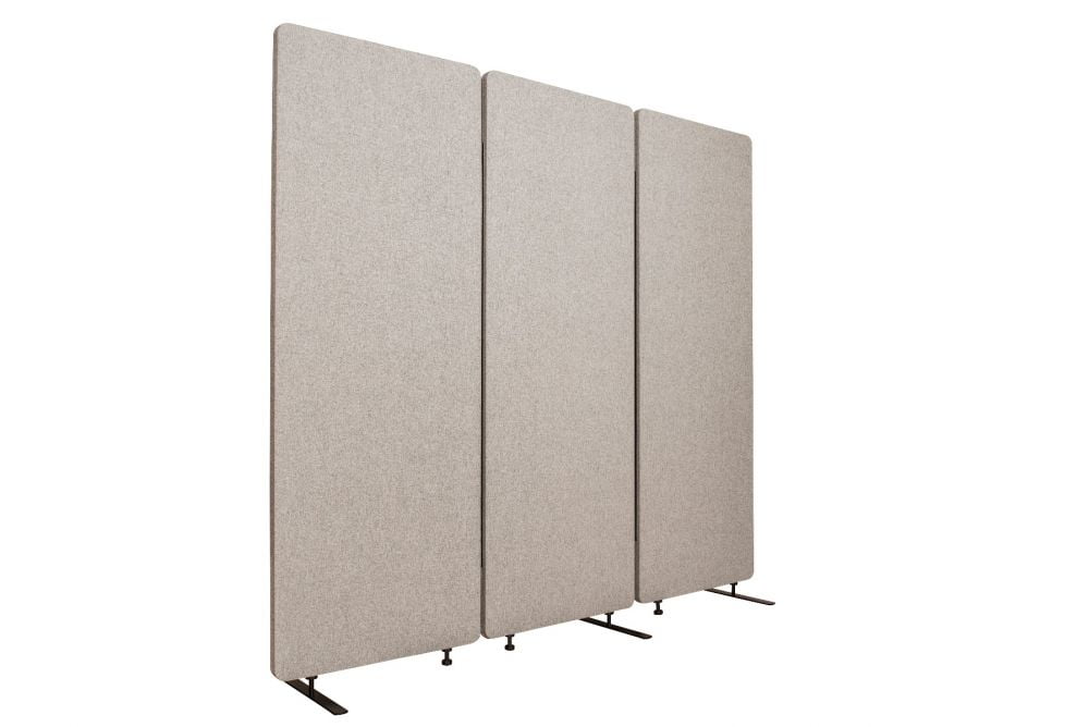 Reclaim Acoustic Room Dividers - 3 Pack of Panels in Misty Gray