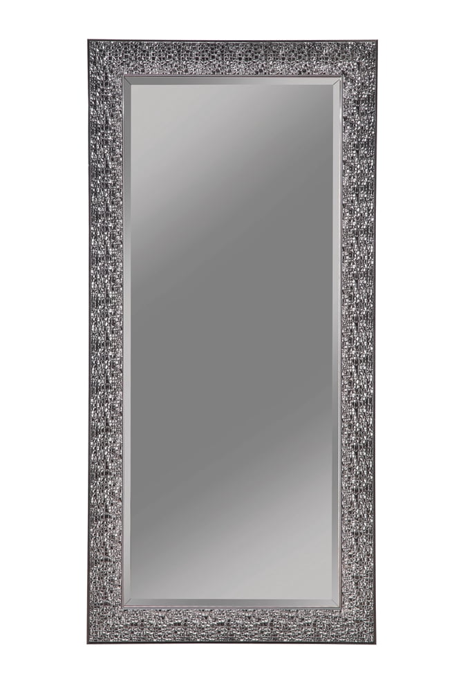 Rollins 32 x 66 Inch Rectangular Wall Mirror Black