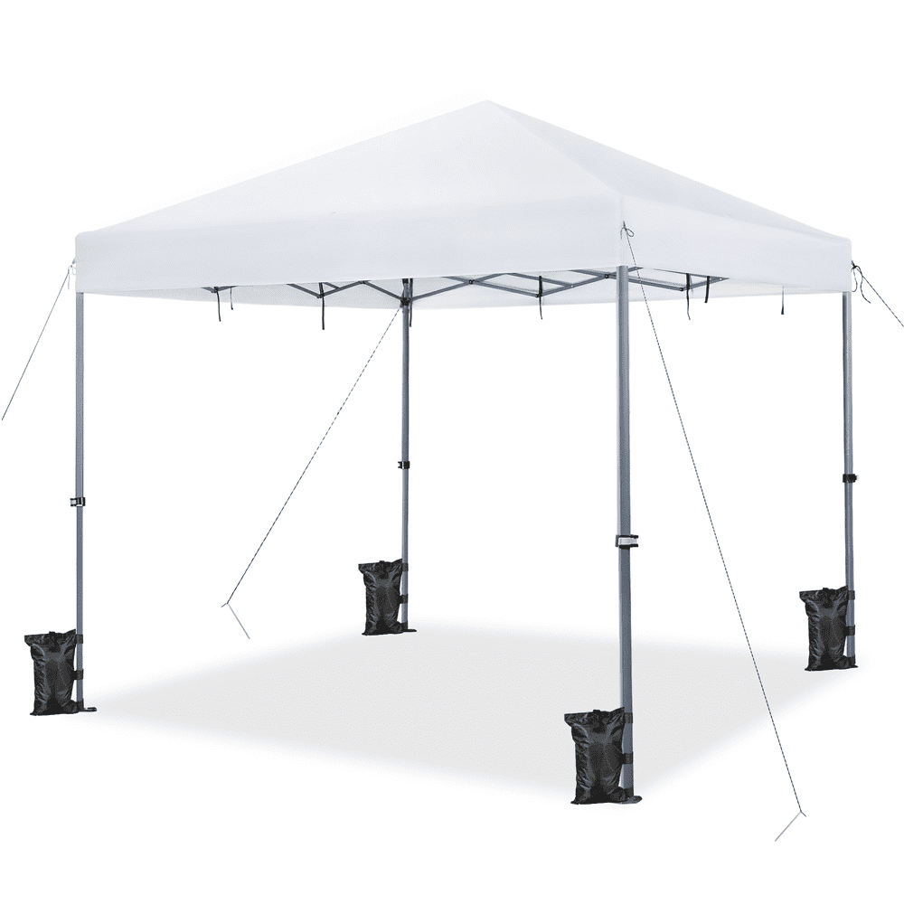 Renwick 12x12 Ft Instant Pop Up Canopy with One Push To Lock Setup Mechanism, White