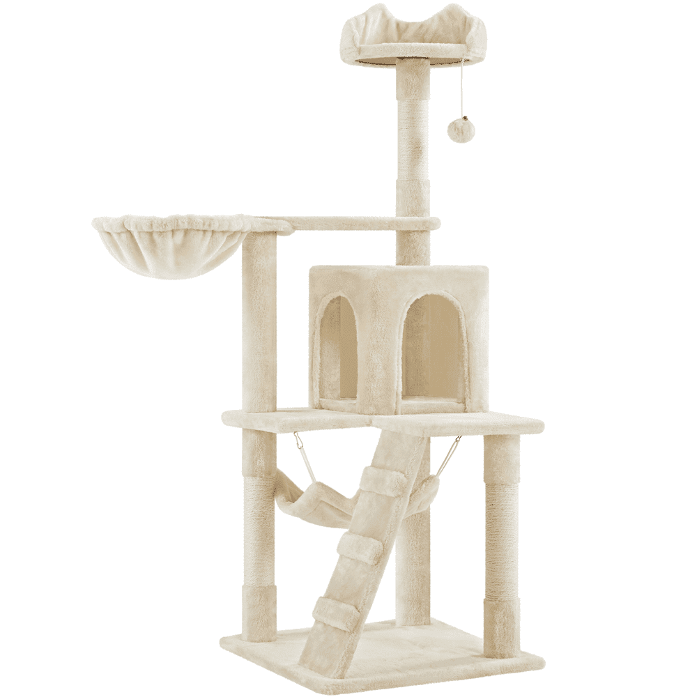 Renwick 54'' Multilevel Cat Tree with Condo, Beige