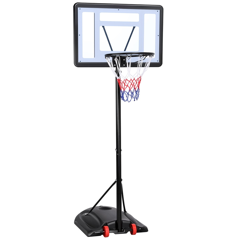 Renwick 7.2 to 9.2 ft Height-Adjustable Basketball Hoop, Black