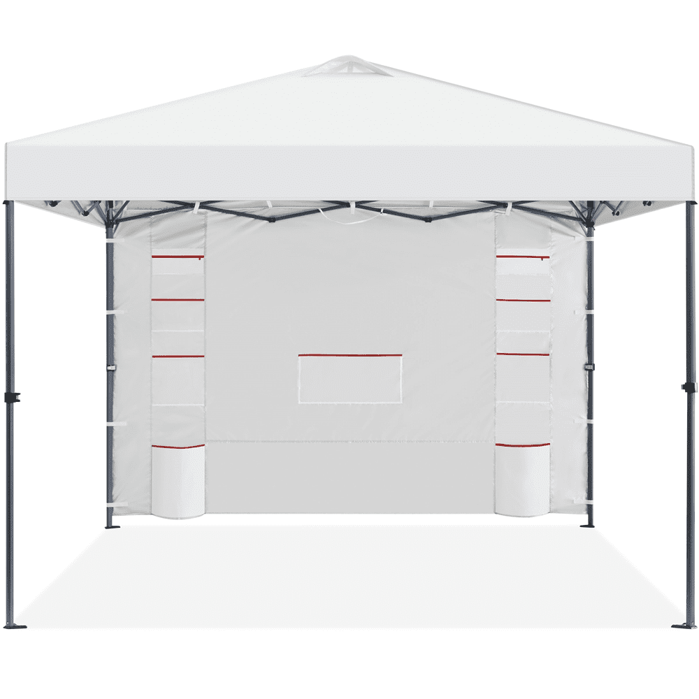 Renwick 8x8 Ft Instant Pop Up Canopy with Storage Sidewall, White
