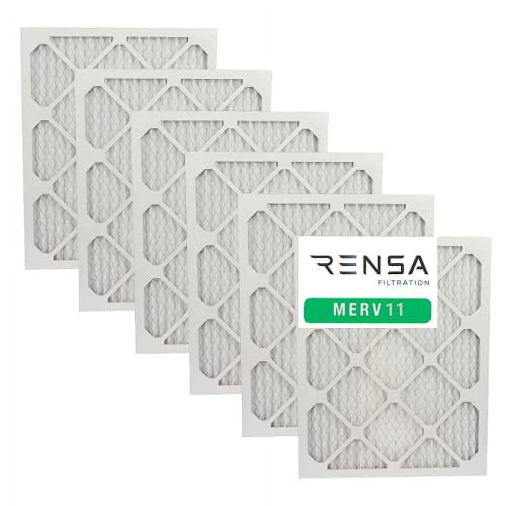 Rensa MERV 11 Pleated Furnace Hvac Ac Air Filter (6-Pack) 16X20X1