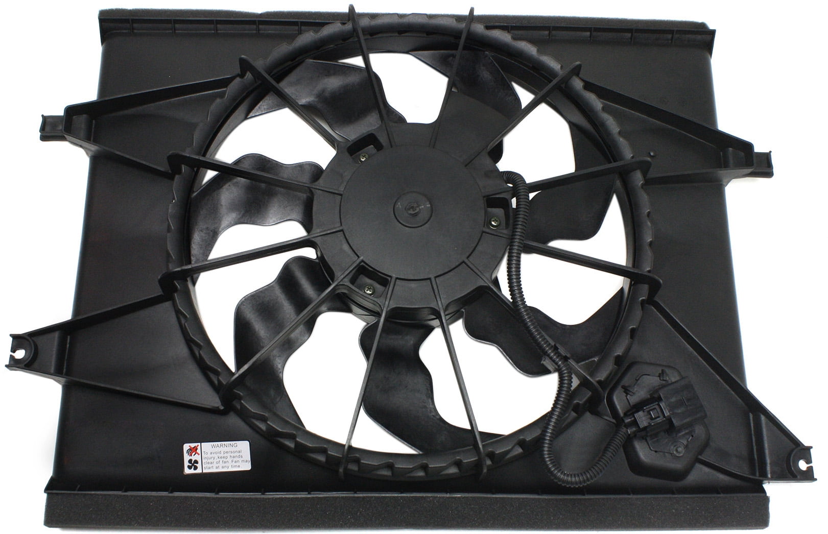 Replacement REPK160913 Cooling Fan Assembly Compatible with 2010-2011 Kia Soul Radiator