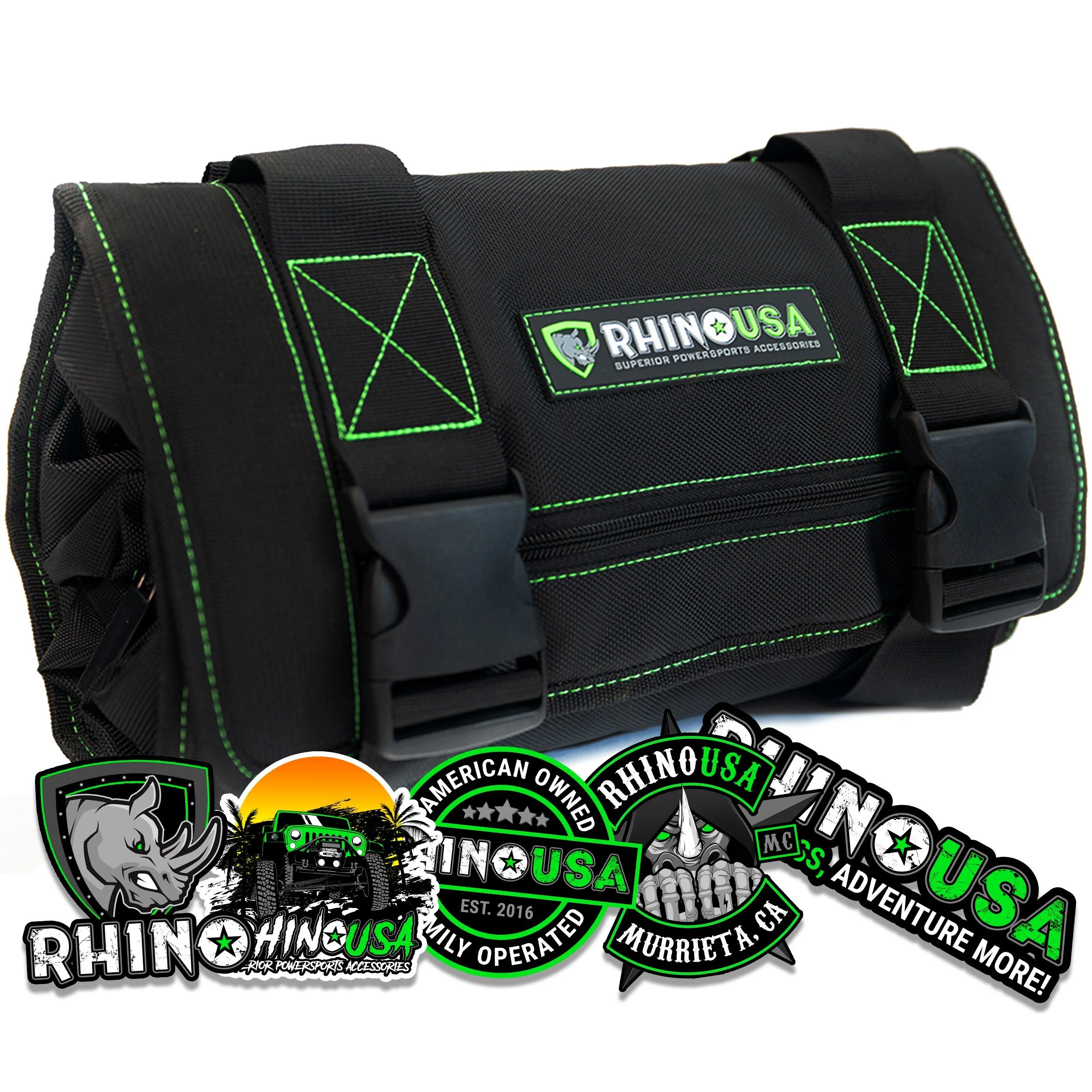 Rhino USA Tool Bag Roll - Heavy Duty Canvas Organizer (Poly/Nylon)