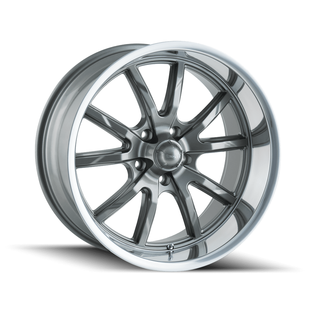 RIDLER 650 18X8 5X114.3 0ET 83.82CB GREY/POLISHED LIP