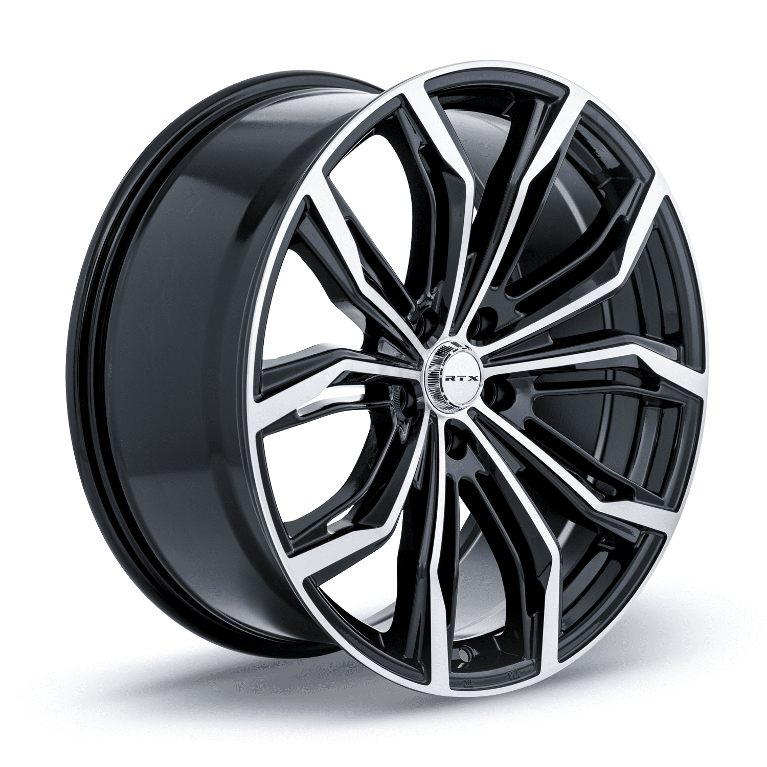 RTX Black Widow 18x8 5x114.3 ET42 CB73.1 Black Machined Wheel
