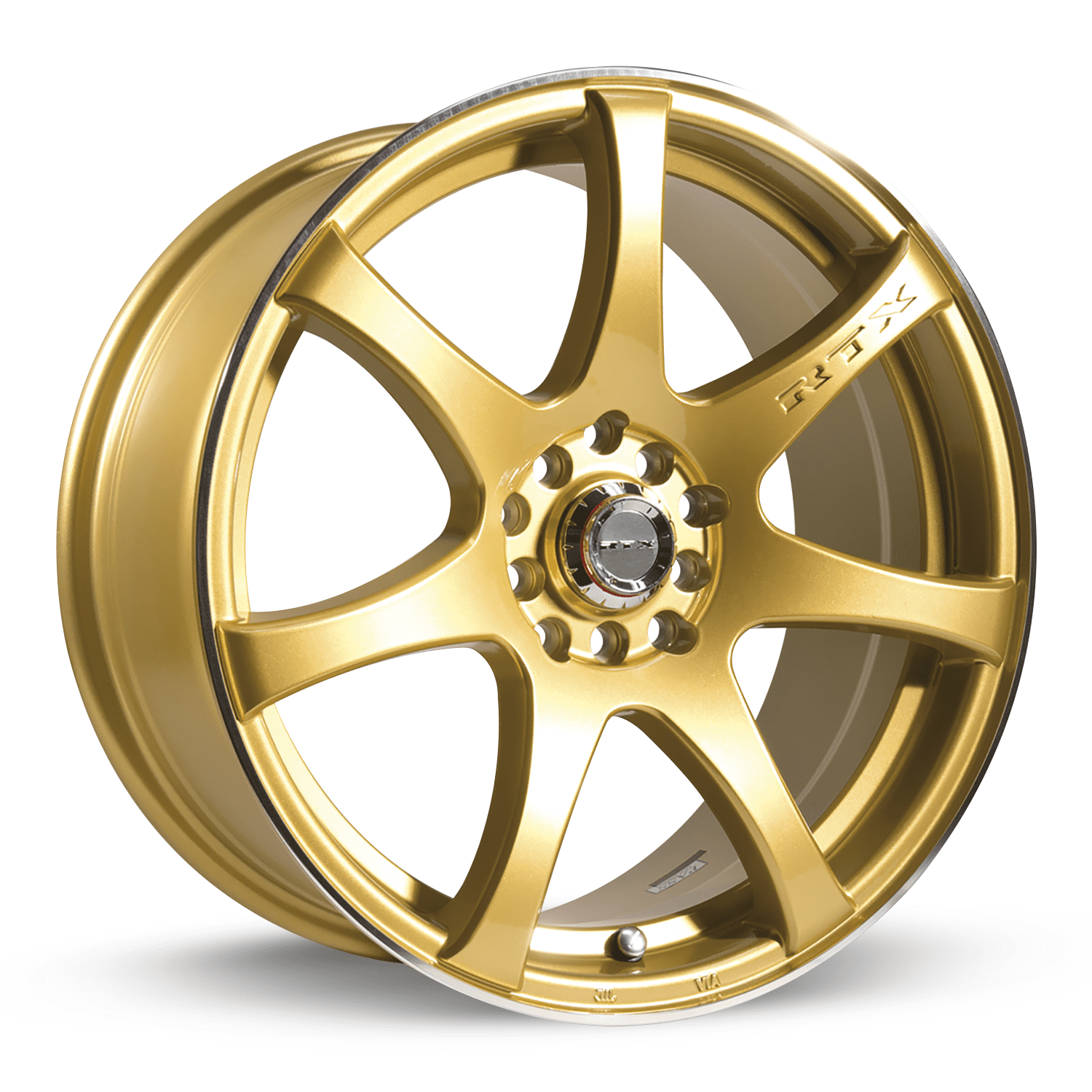 RTX INK 15x6.5 4x100/114.3 ET40 CB73.1 Gold Machined Wheel