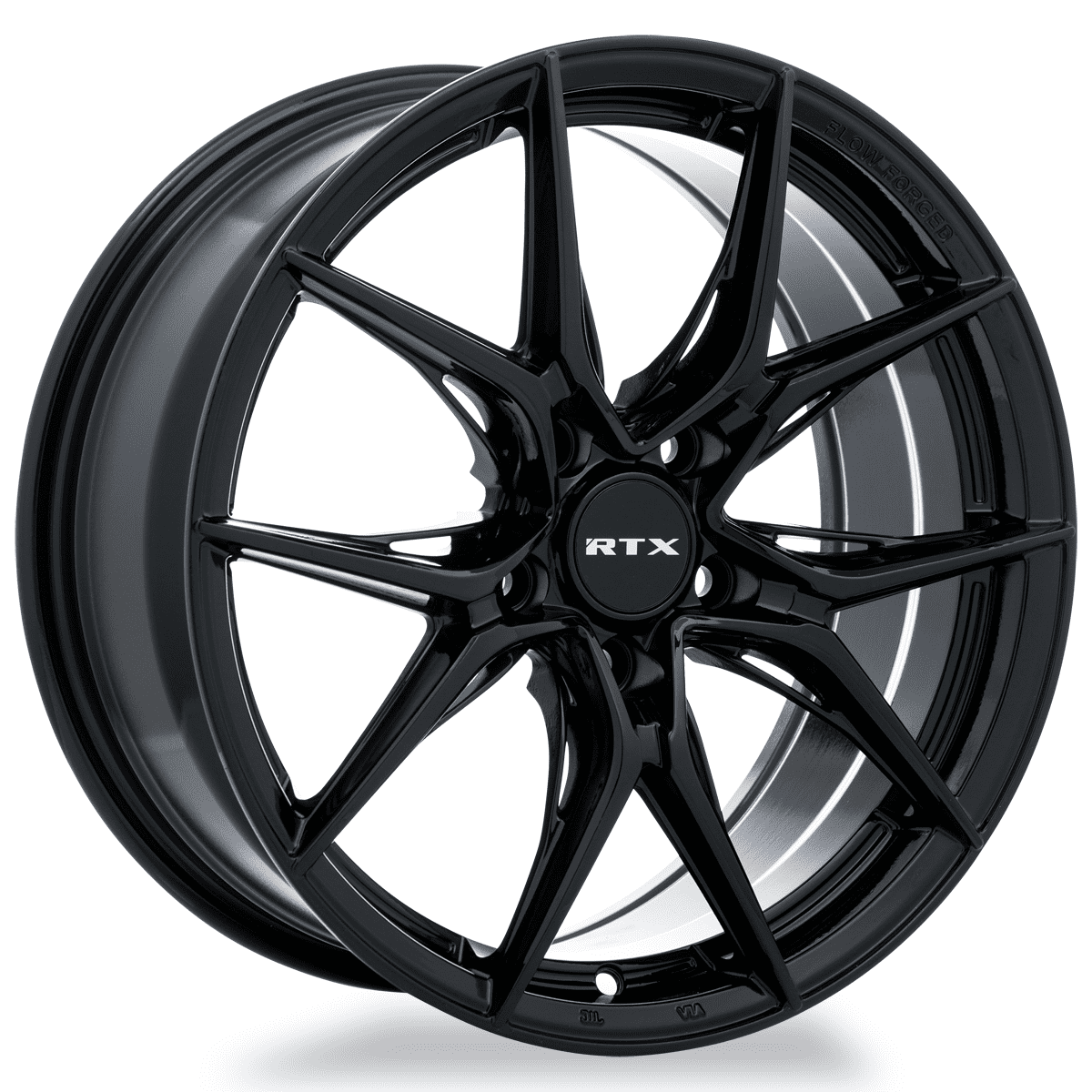 RTX Slick 19x8.5 5x114.3 ET42 CB73.1 Gloss Black Wheel