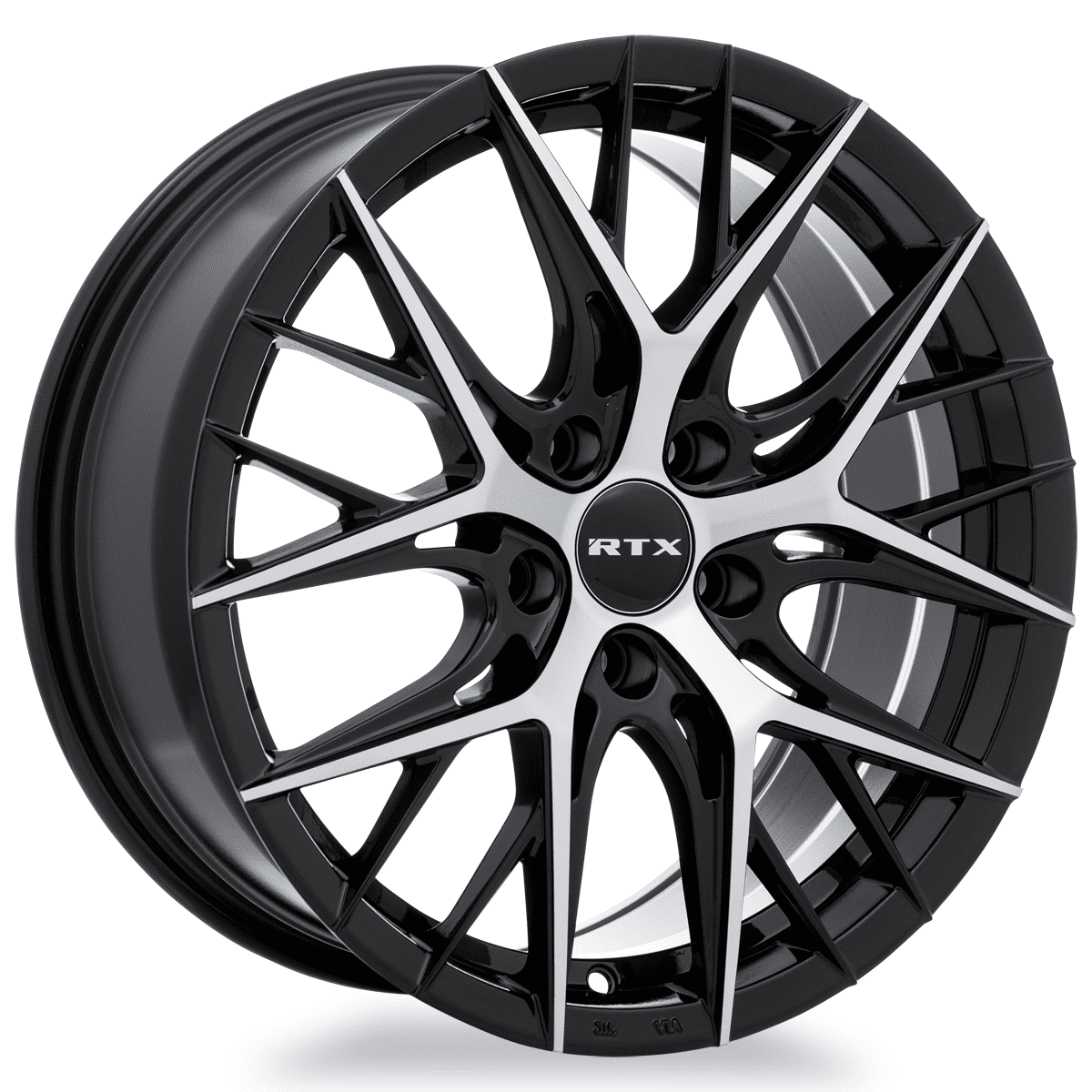 RTX Valkyrie 18x8 5x114.3 ET40 CB73.1 Gloss Black Machined Wheel