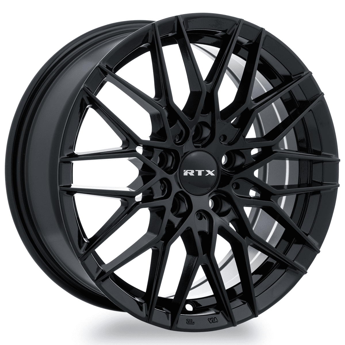 RTX V20 16x7 5x114.3 ET40 CB73.1 Gloss Black Wheel