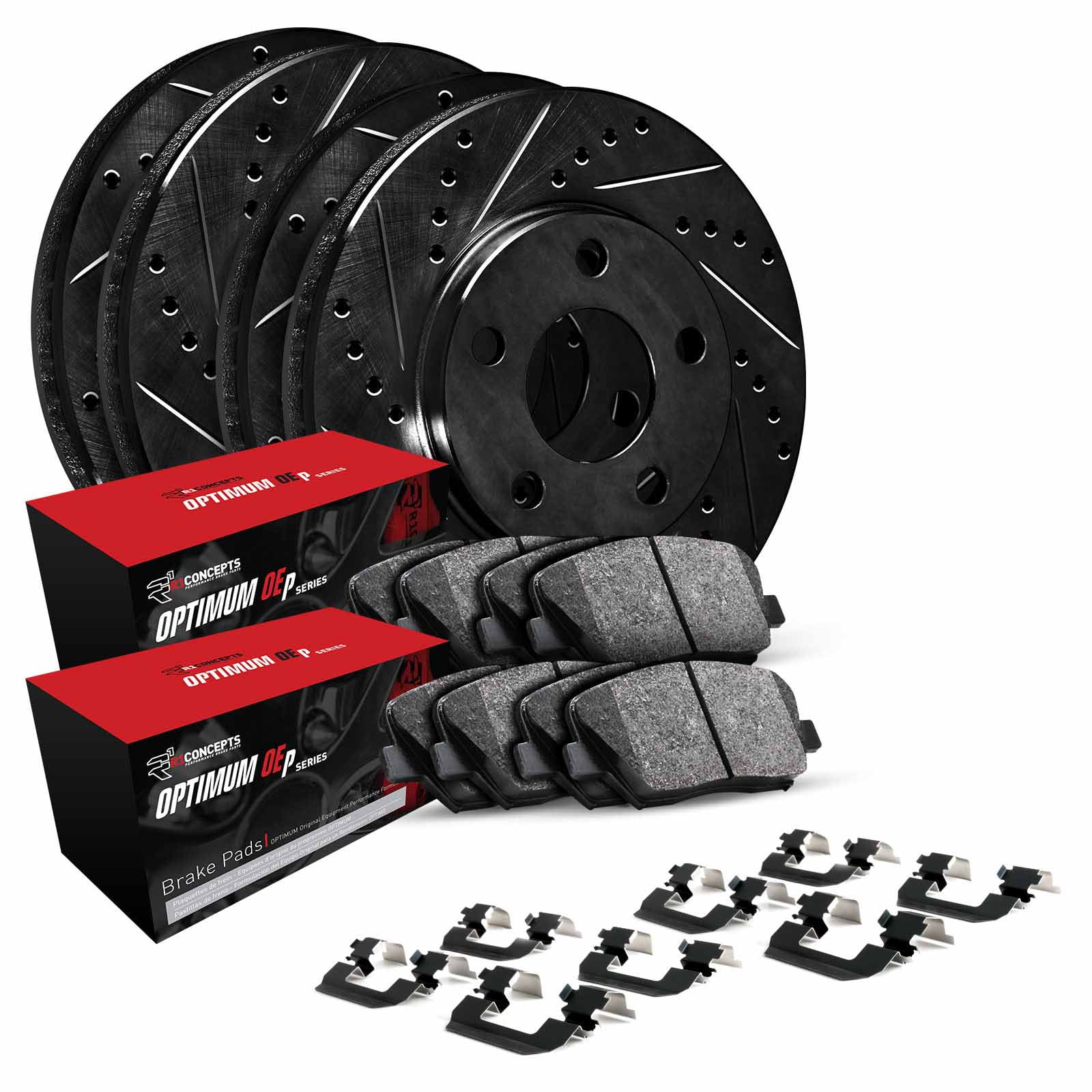 R1 Concepts Whuh2 03053 R1 Brake Rotors D/S Black W/ Optimum Oe Pads & Hdw Fits select: 2013-2016 HYUNDAI ELANTRA, 2012 HYUNDAI ELANTRA GLS/LIMITED