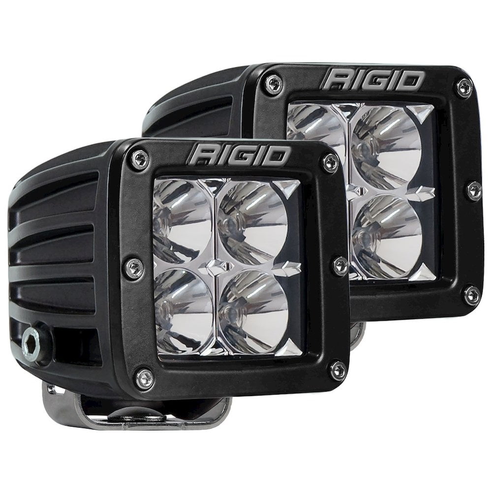 Rigid Industries Dually 30W Flood Lights, Exterior Decorative Lights, Fits Trucks, White, 2 Pieces