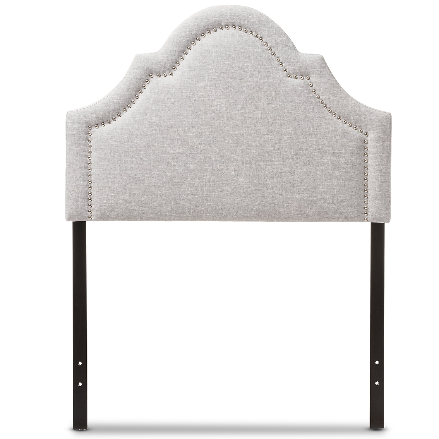 Rita Upholstered Twin Headboard in Grayish Beige