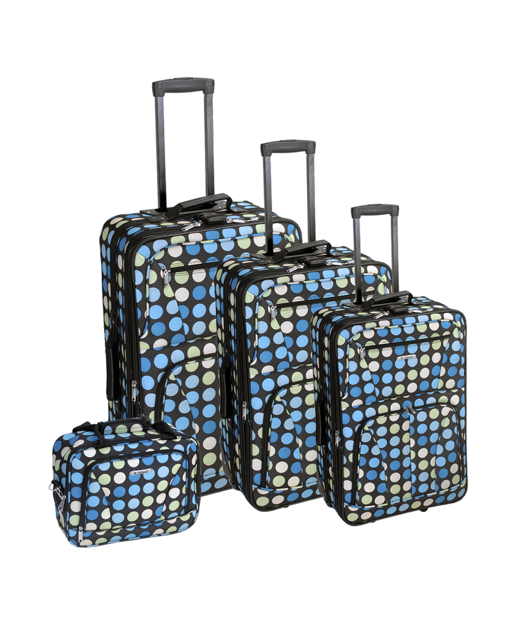 Rockland Luggage Galleria 4 Piece Softside Expandable Luggage Set F46