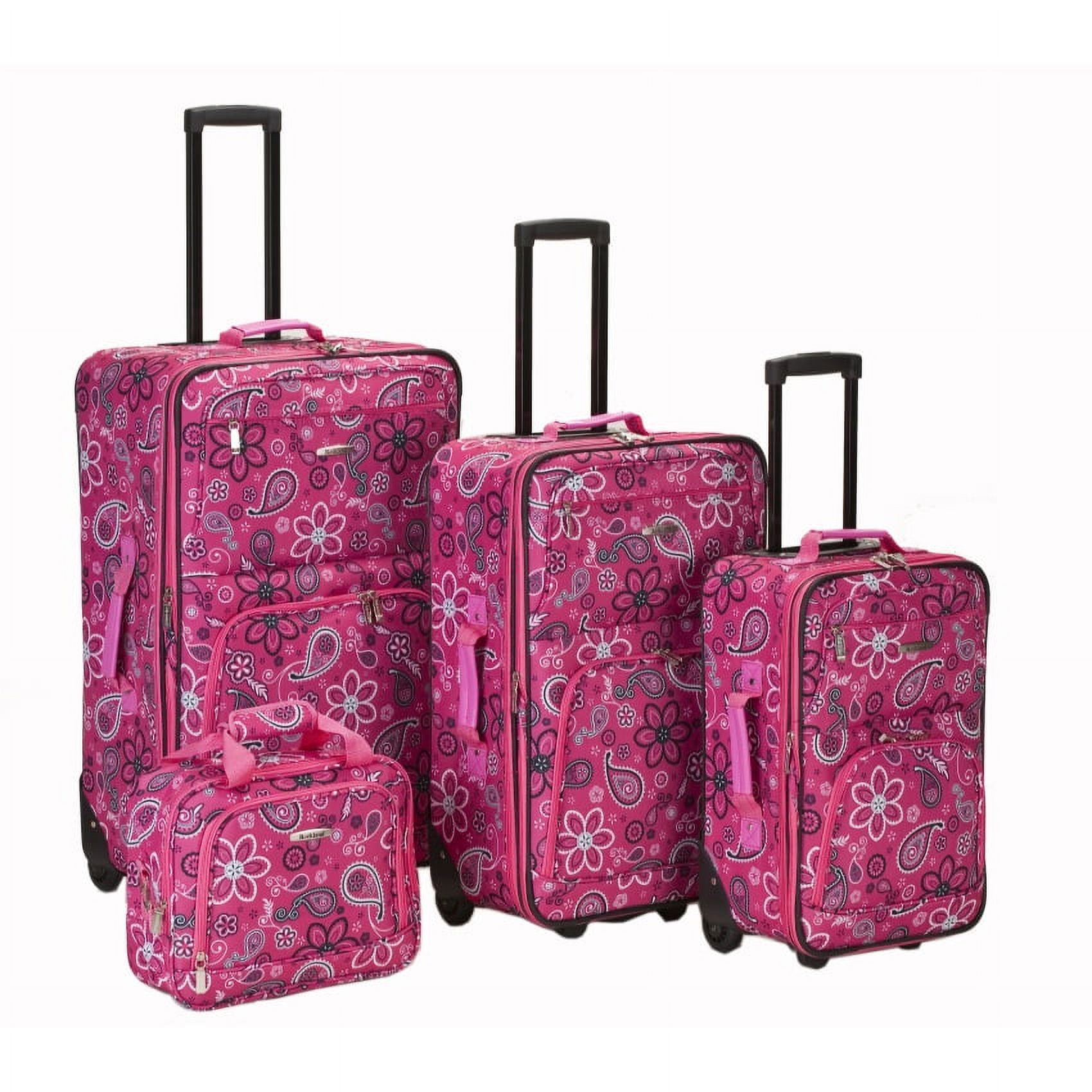 Rockland Luggage Impulse Expandable Luggage 4-Piece Softside Luggage Set, F108